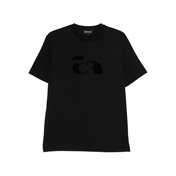 Emporio Armani Men Printed Cotton T-Shirt
